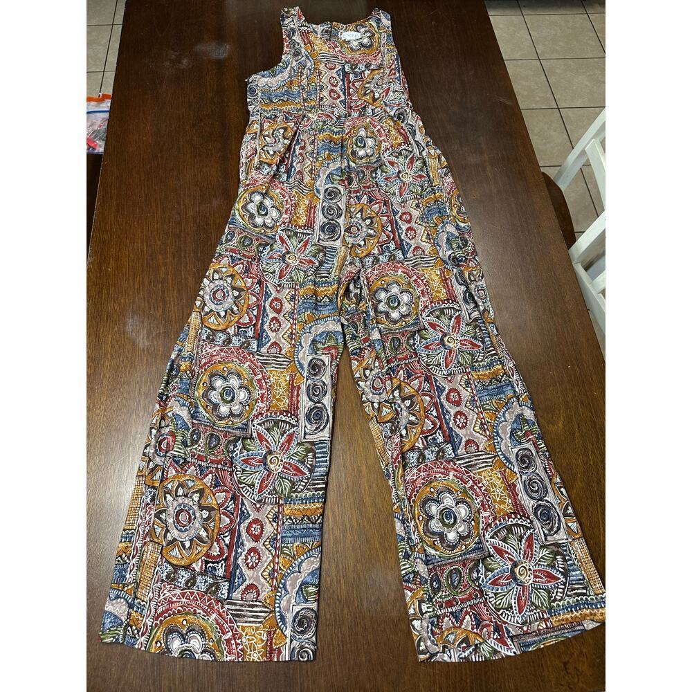 VTG Expo Hippie Boho Indie Gypsy Jumper Women 12 Colorful Pattern Artsy Funky